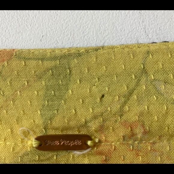 Free People Boho Yellow Embroidered Top - Picture 11 of 11